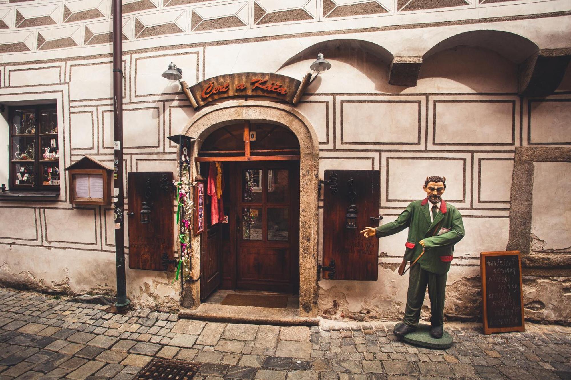 Pension Cert a Kaca Cesky Krumlov Bagian luar foto